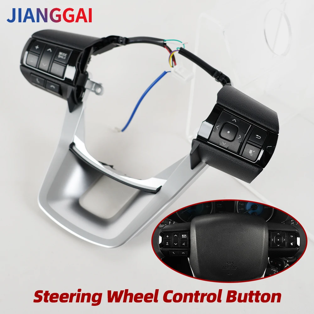 Car Steering Wheel Audio Control Button Switch For Toyota Hilux Revo Rocco Fortuner 2015-2020 Car Styling Buttons 84250-0K320
Car Steering Wheel Audio Control Button Switch For Toyota Hilux Revo Rocco Fortuner 2015-2020 Car Styling Buttons 84250-0K320
