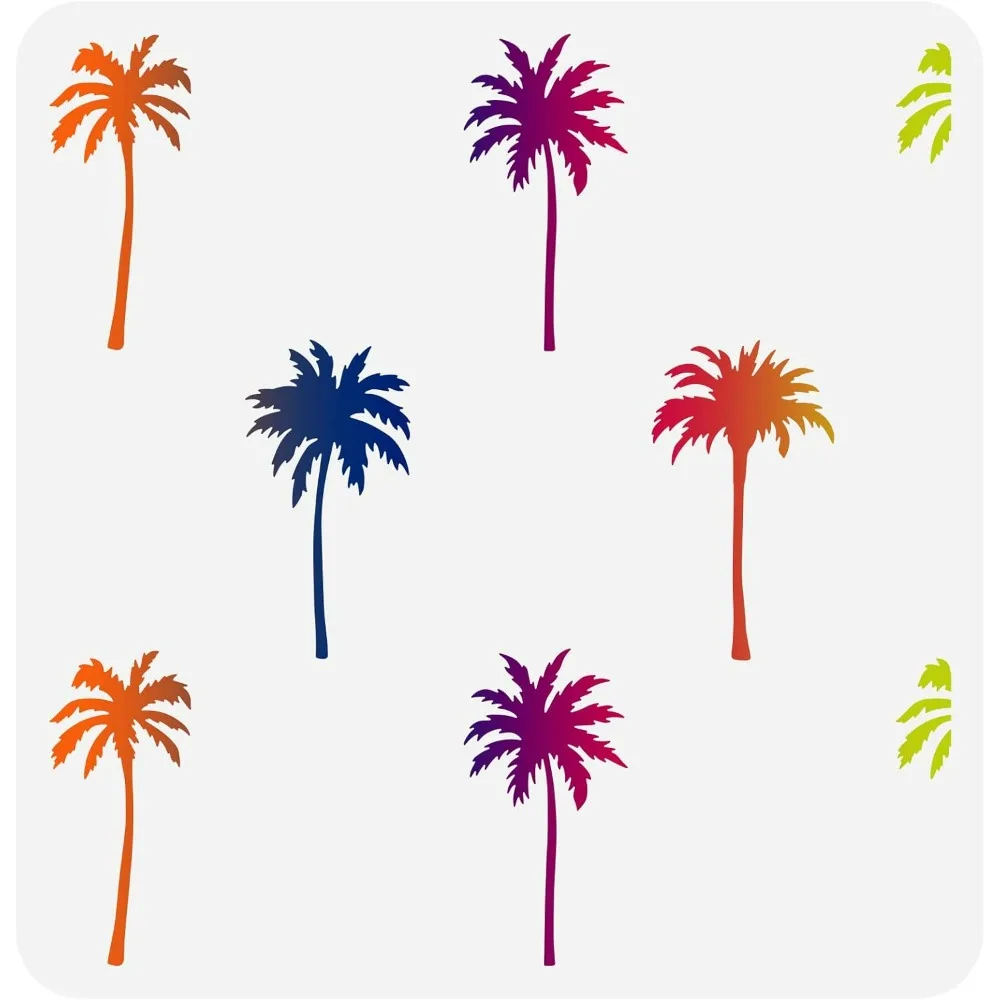 Трафарет с пальмами 11,8x11,8 дюйма, многоразовый шаблон для рисования тропического дерева для стены, сделай сам, художественный трафарет для пляжного дерева, летняя тема
Трафарет с пальмами 11,8x11,8 дюйма, многоразовый шаблон для рисования тропического дерева для стены, сделай сам, художественный трафарет для пляжного дерева, летняя тема