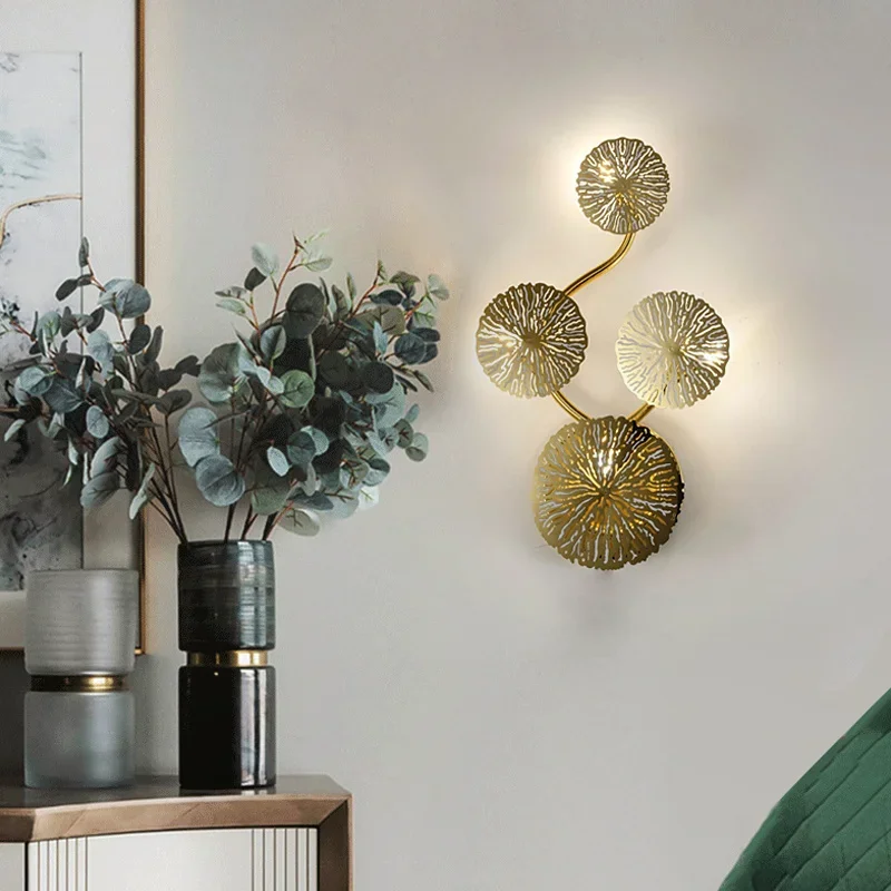 Leaf Modern Wall Lotus Lamp Decoration Creative Living room Background Wall Modeling Lamp Aisle Bedroom Indoor Lights
Leaf Modern Wall Lotus Lamp Decoration Creative Living room Background Wall Modeling Lamp Aisle Bedroom Indoor Lights