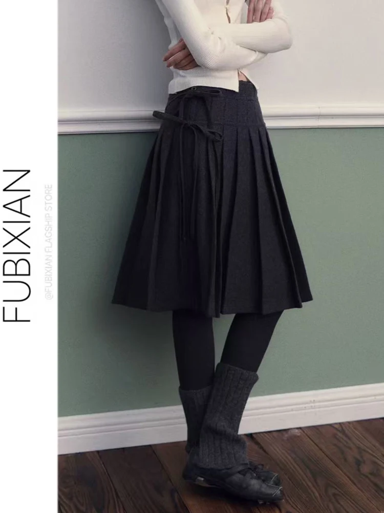 Original Korean Deep Grey College Style Belted Midi Skirt Pleated Slimming Half-length Skirt Spring Summer New Arrival
Original Korean Deep Grey College Style Belted Midi Skirt Pleated Slimming Half-length Skirt Spring Summer New Arrival