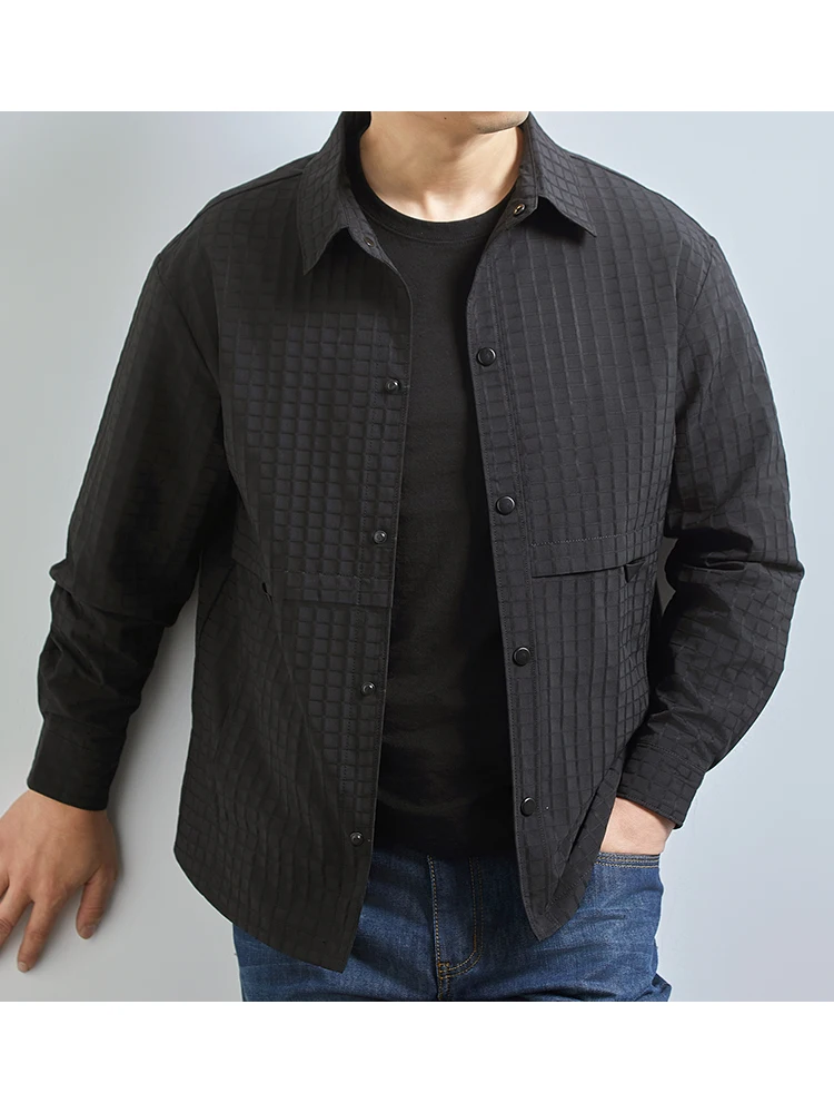 Мужская повседневная куртка больших размеров на весну-осень с откидным воротником, свободного кроя, из полиэстера, с длинными рукавами, стандартного кроя
Мужская повседневная куртка больших размеров на весну-осень с откидным воротником, свободного кроя, из полиэстера, с длинными рукавами, стандартного кроя