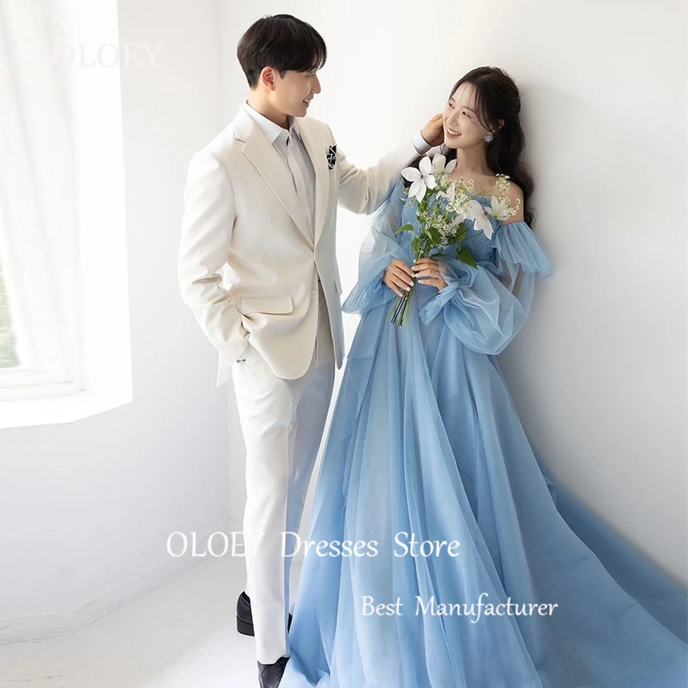 OLOEY Unique Blue A Line Korea Wedding Dress Photoshoot Sweetheart Pleats Soft Tulle Prom Dress Bridesmaid Dress Corset Custom
OLOEY Unique Blue A Line Korea Wedding Dress Photoshoot Sweetheart Pleats Soft Tulle Prom Dress Bridesmaid Dress Corset Custom
