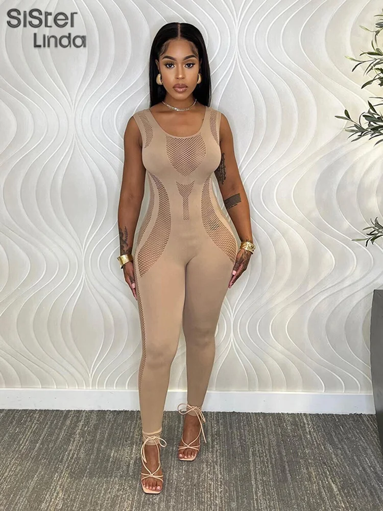 Jusahy Winter Patchwork Fit Jumpsuits Women Sleeveless Sexy Hollow Out One Piece Workout Overalls Female Streetwear Outfits
Jusahy Winter Patchwork Fit Jumpsuits Women Sleeveless Sexy Hollow Out One Piece Workout Overalls Female Streetwear Outfits