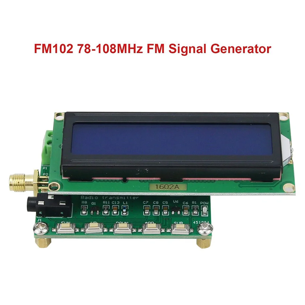 FM-генератор сигналов FM102 78-108 МГц, маленький FM-стереопередатчик, источник радиосигнала 500 мВ, генераторы сигналов 7 ~ 12 В постоянного тока
FM-генератор сигналов FM102 78-108 МГц, маленький FM-стереопередатчик, источник радиосигнала 500 мВ, генераторы сигналов 7 ~ 12 В постоянного тока