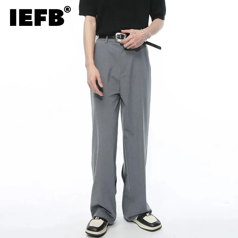 IEFB Men's Suit Pants 2024 Summer New French Style Simple Solid Color Casual Straight Leg Trousers Zipper Casual Loose 9C5294
IEFB Men's Suit Pants 2024 Summer New French Style Simple Solid Color Casual Straight Leg Trousers Zipper Casual Loose 9C5294