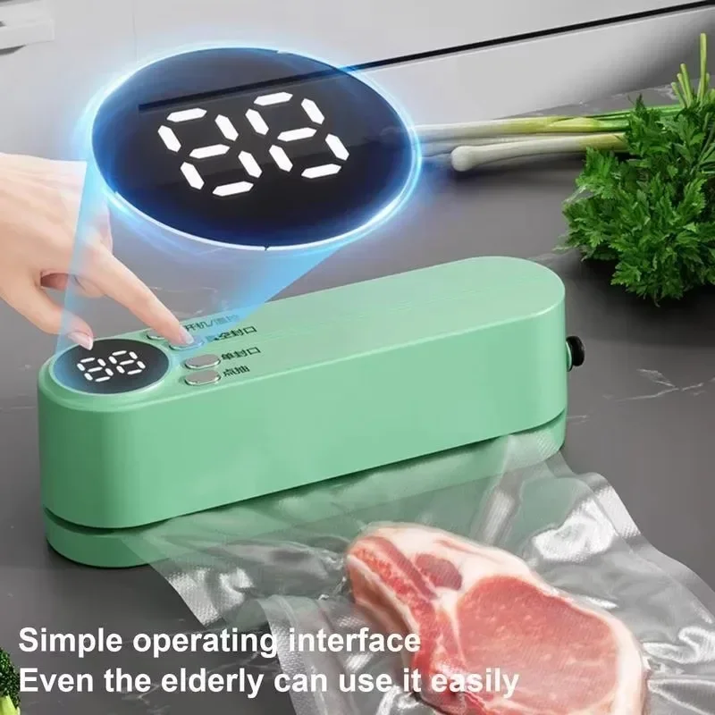 Food Vacuum Sealing Tool USB Charging Automatic Sealing Tool with 3 Sealing Time Modes Portable Food Saver Bag Sealing Tool Cool
Food Vacuum Sealing Tool USB Charging Automatic Sealing Tool with 3 Sealing Time Modes Portable Food Saver Bag Sealing Tool Cool