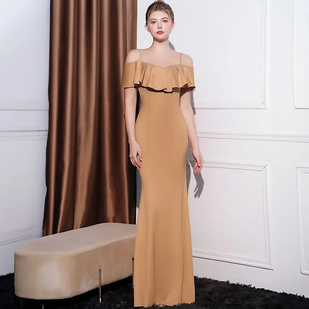 New No. 67 evening dress for women, high-end banquet, niche, high-end, temperament, one-shoulder fishtail long dress
New No. 67 evening dress for women, high-end banquet, niche, high-end, temperament, one-shoulder fishtail long dress
