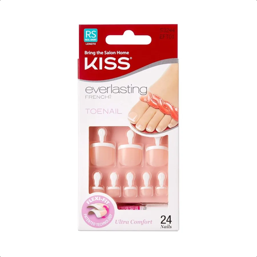 KISS Everlasting Pr On Toenails Клей для ногтей в комплекте «Limitl» Французская короткая форма Squoval В комплект входят 24 ногтя, 2 г Клей 1 маникюр
KISS Everlasting Pr On Toenails Клей для ногтей в комплекте «Limitl» Французская короткая форма Squoval В комплект входят 24 ногтя, 2 г Клей 1 маникюр