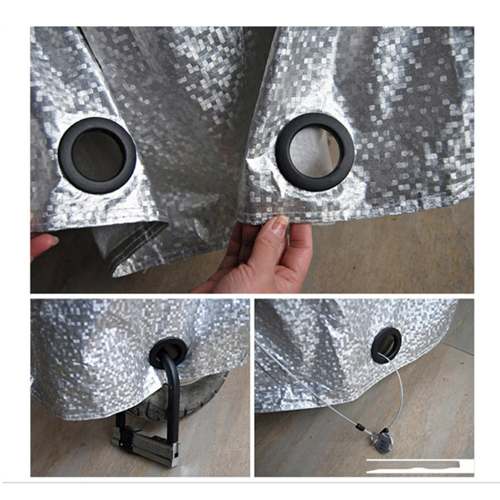 Universal Motorcycle Cover Waterproof Dustproof Sun Shade Rain Protection Scooter Electric Car Silver Lock Hole Fits Most Models
Universal Motorcycle Cover Waterproof Dustproof Sun Shade Rain Protection Scooter Electric Car Silver Lock Hole Fits Most Models