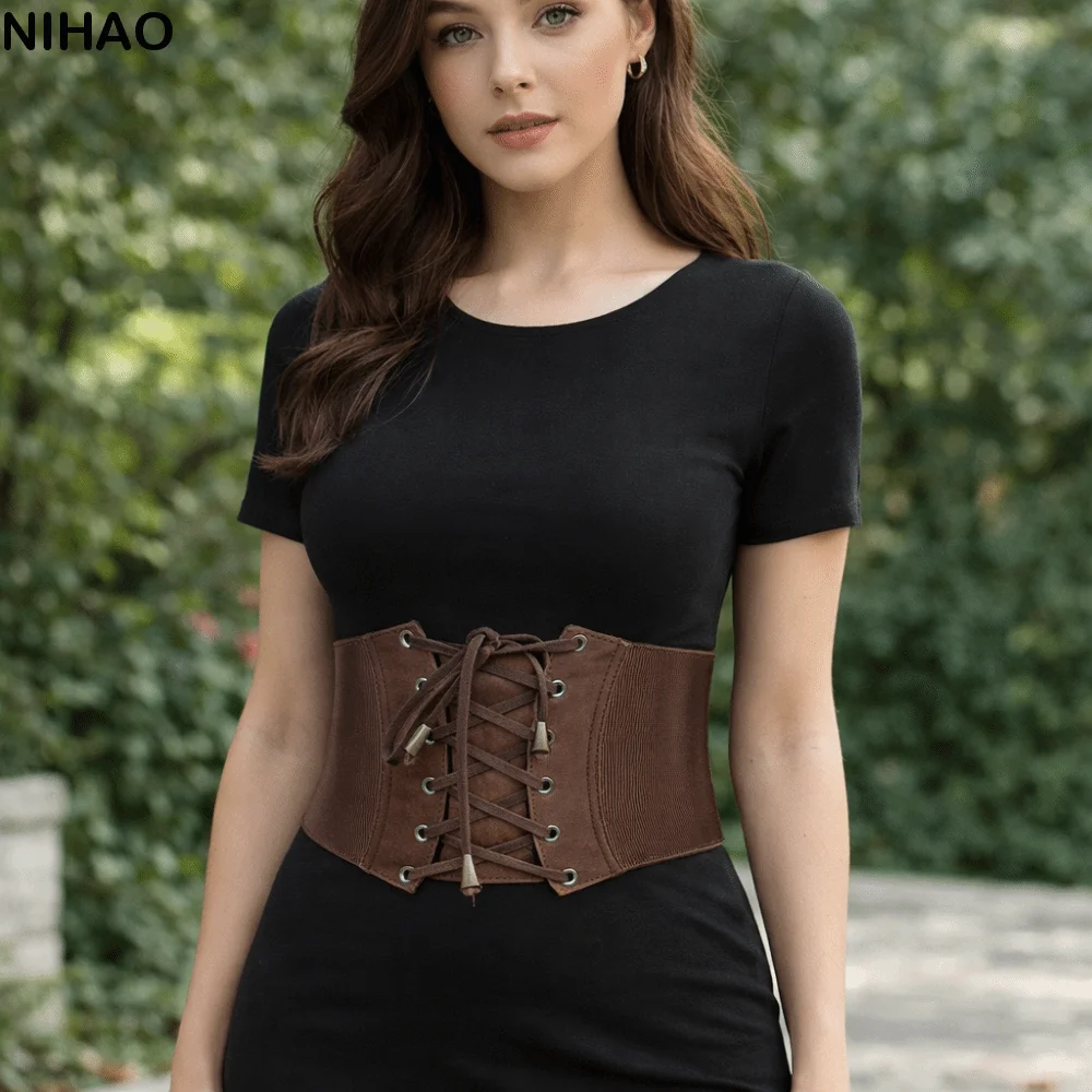 Элегантный пикантный корсет из искусственной кожи для девочек, однотонный эластичный широкий пояс для похудения, ковбойское платье с поясом в стиле вестерн
Элегантный пикантный корсет из искусственной кожи для девочек, однотонный эластичный широкий пояс для похудения, ковбойское платье с поясом в стиле вестерн