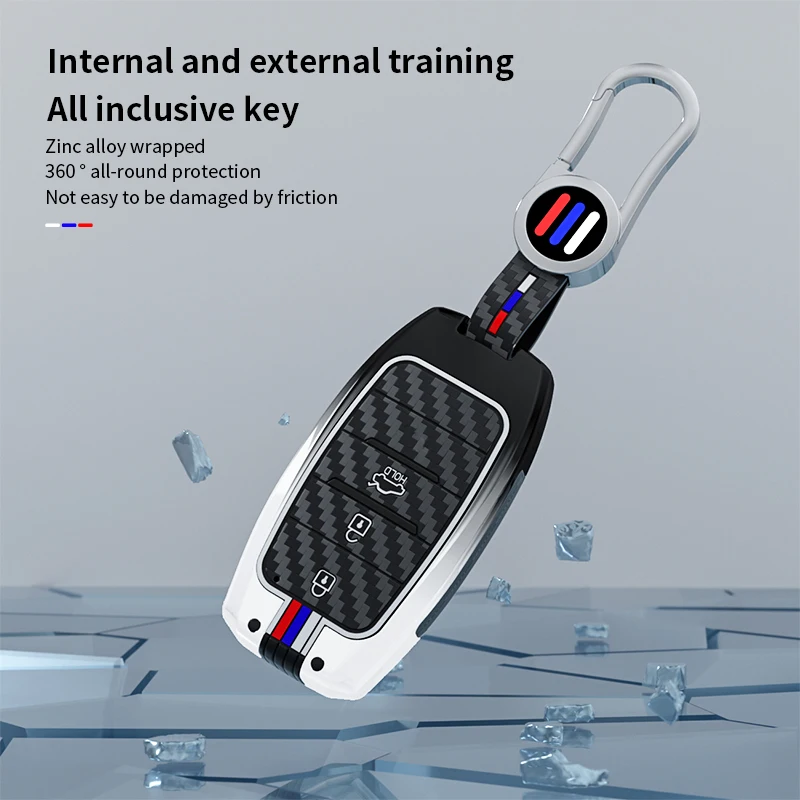 Zinc Alloy & Carbon Fiber Key Cover for KIA K3/K2/K4/KXcross/KX7/Sport/Forte - Full Protect Glow Dark Anti-Scratch Shell
Zinc Alloy & Carbon Fiber Key Cover for KIA K3/K2/K4/KXcross/KX7/Sport/Forte - Full Protect Glow Dark Anti-Scratch Shell