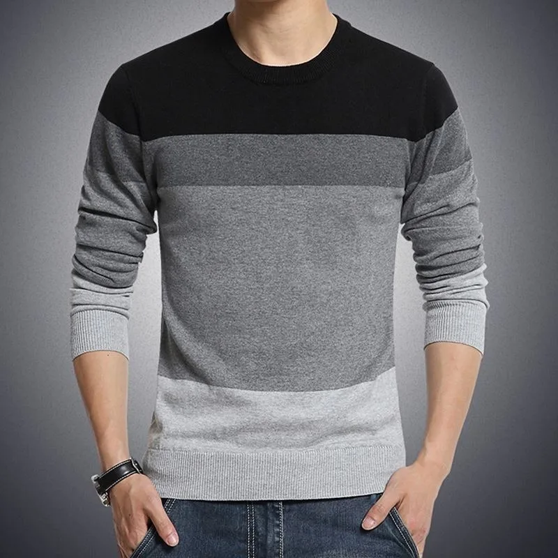 Autumn Men's Pullover Wool Sweater 2025 New Casual Plus Size Patchwork Knitted Men's Sweater Cotton Slim Men Wool Sweater
Autumn Men's Pullover Wool Sweater 2025 New Casual Plus Size Patchwork Knitted Men's Sweater Cotton Slim Men Wool Sweater
