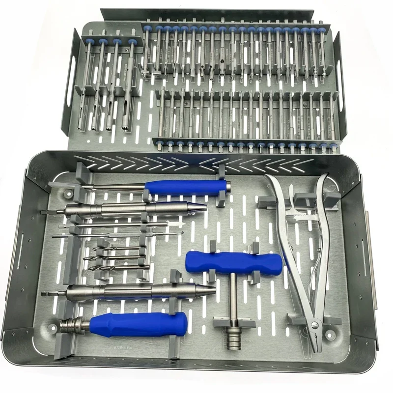 53pcs/set Orthopedics-Screwdriver Screw Extractor Screw Broken Removal Instrument Orthopaedic-Instruments
53pcs/set Orthopedics-Screwdriver Screw Extractor Screw Broken Removal Instrument Orthopaedic-Instruments