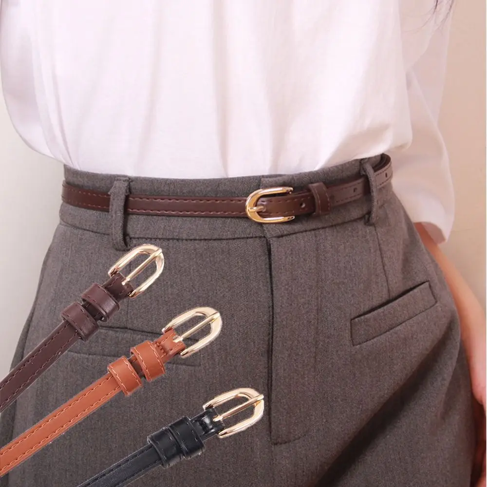 Casual PU Leather Belt Women Retro Versatile Pin Buckle Waistband Luxury Design Thin Belts
Casual PU Leather Belt Women Retro Versatile Pin Buckle Waistband Luxury Design Thin Belts