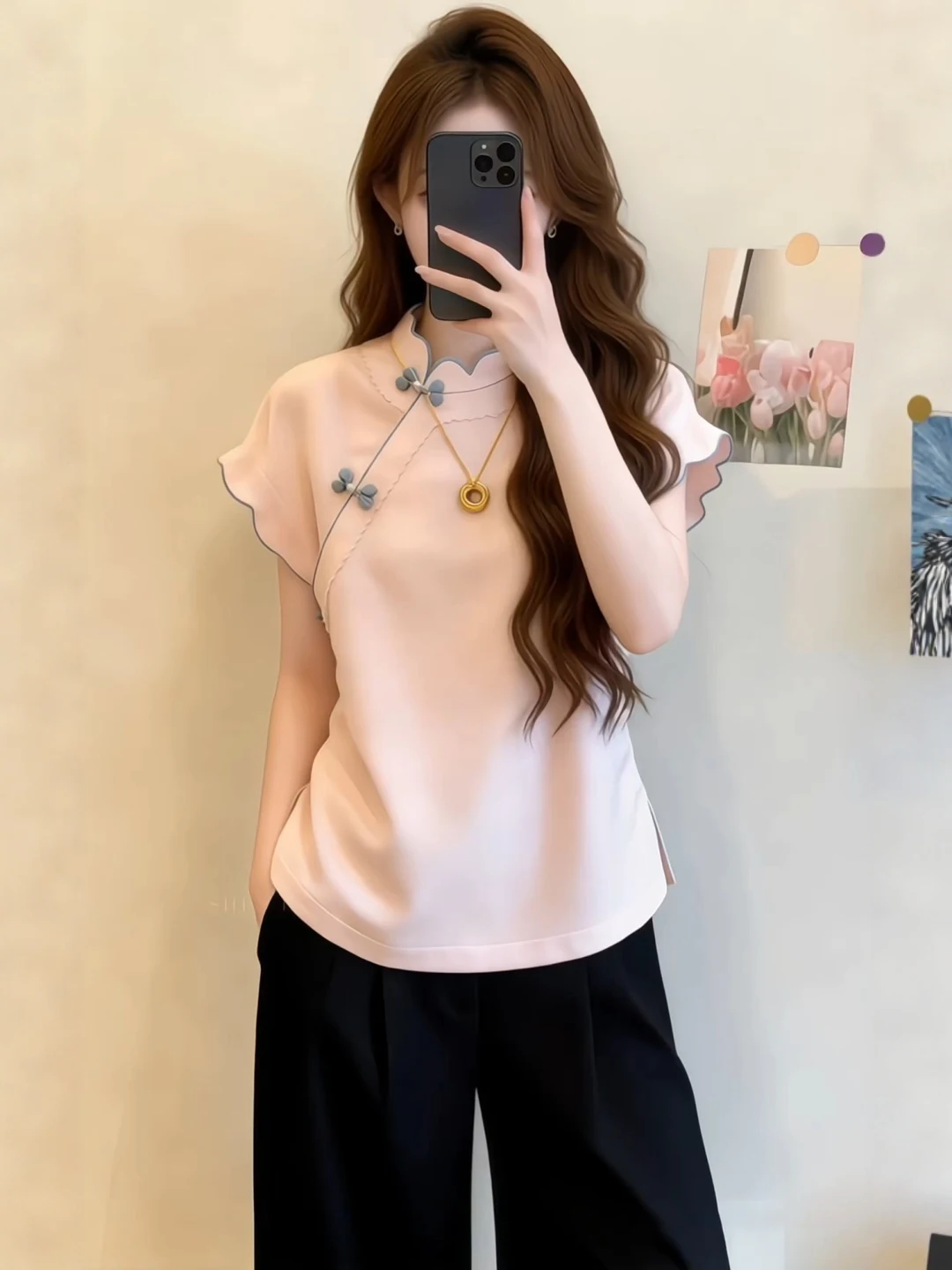 Unique New Chinese Style Short Sleeve T-Shirt Women's plus Size Summer Top Elegant Design Sensation Youthful Looking Shirt
Unique New Chinese Style Short Sleeve T-Shirt Women's plus Size Summer Top Elegant Design Sensation Youthful Looking Shirt