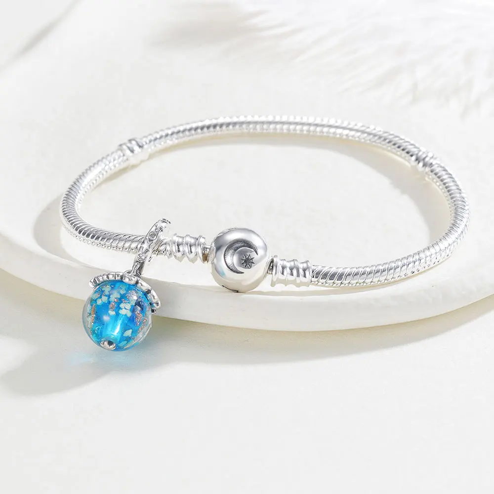 925 Sterling Silver Luminous Glass Charms Pendant Fit Original 925 Original Bracelet DIY Jewelry Making Beads Design
925 Sterling Silver Luminous Glass Charms Pendant Fit Original 925 Original Bracelet DIY Jewelry Making Beads Design