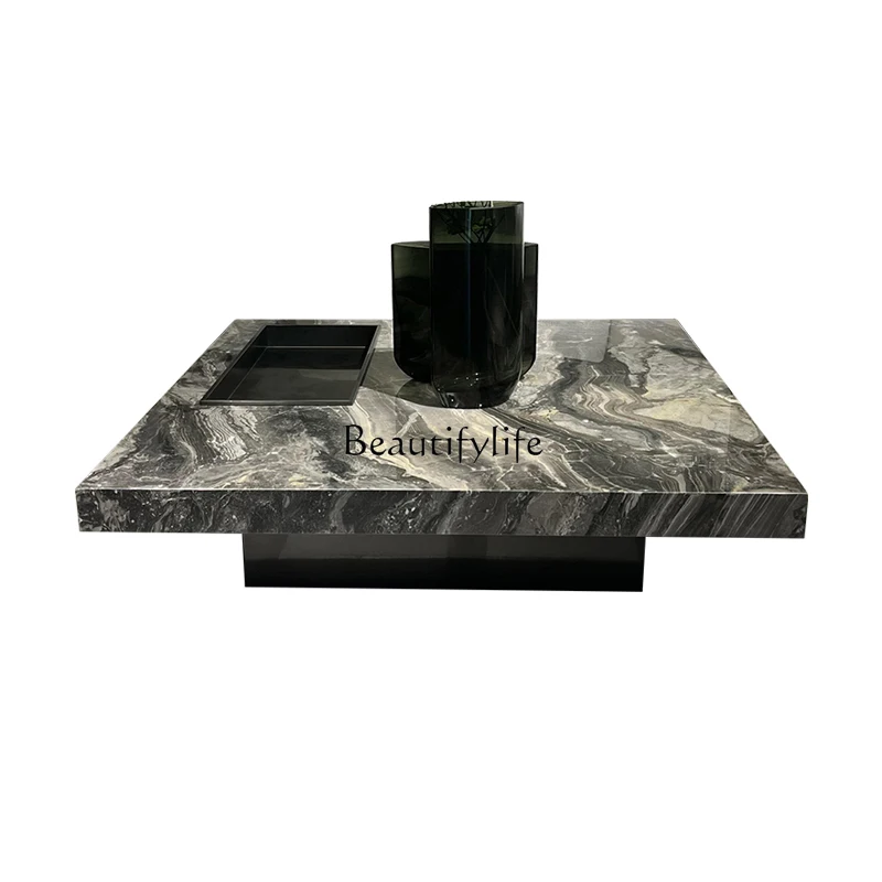 Italian simple luxury natural marble coffee table modern light luxury small apartment coffee table
Italian simple luxury natural marble coffee table modern light luxury small apartment coffee table