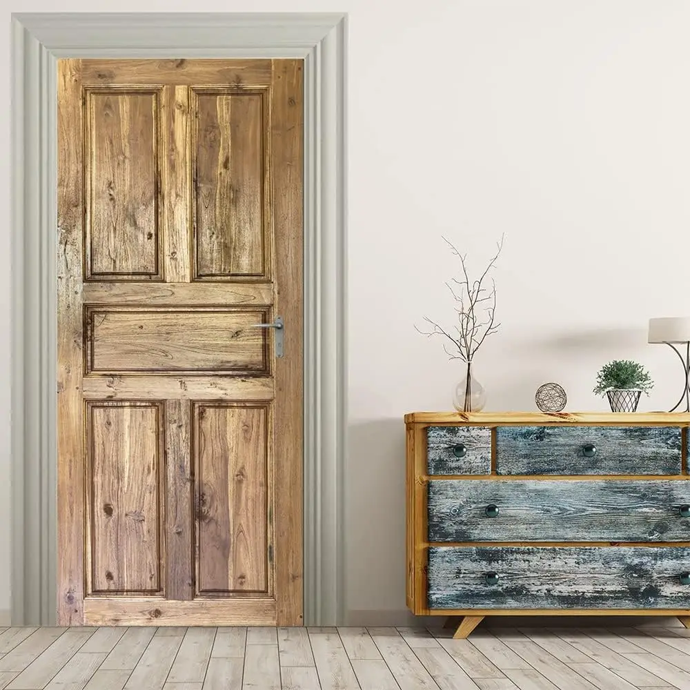 Rustic Wood Door Sticker, Self-Adhesive & Peel and Stick, Removable Vintage Plank Art Mural for Home & Office Decor
Rustic Wood Door Sticker, Self-Adhesive & Peel and Stick, Removable Vintage Plank Art Mural for Home & Office Decor