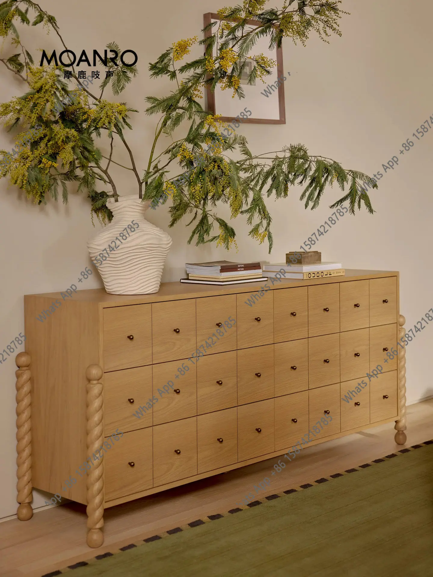 Designer wabi-sabi chest of drawers, home bedroom wall-to-wall integrated storage cabinet, master bedroom storage cabinet, log m
Designer wabi-sabi chest of drawers, home bedroom wall-to-wall integrated storage cabinet, master bedroom storage cabinet, log m