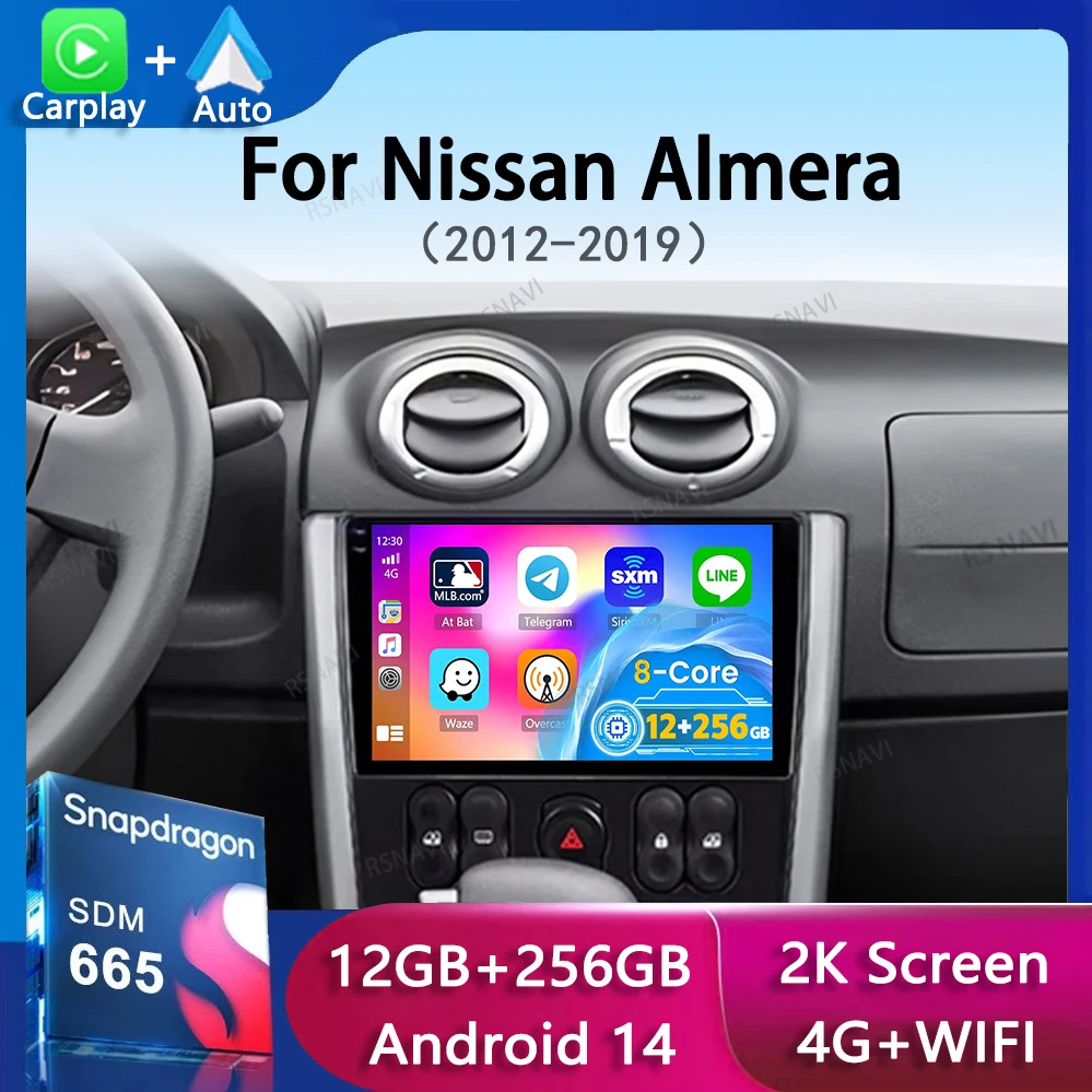 Android 14 Carplay WIFI+4G Car Radio For Nissan Almera 2012-2019 Navigation Multimedia Video Player Stereo No 2Din DVD Head Unit
Android 14 Carplay WIFI+4G Car Radio For Nissan Almera 2012-2019 Navigation Multimedia Video Player Stereo No 2Din DVD Head Unit