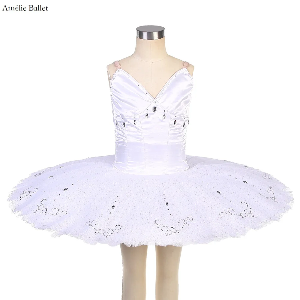 B22325 White Professional Ballet Dance Tutu Girls and Women Classical Tutus Ballerina Stage Performance Dancewear Pancake Tutus
B22325 White Professional Ballet Dance Tutu Girls and Women Classical Tutus Ballerina Stage Performance Dancewear Pancake Tutus