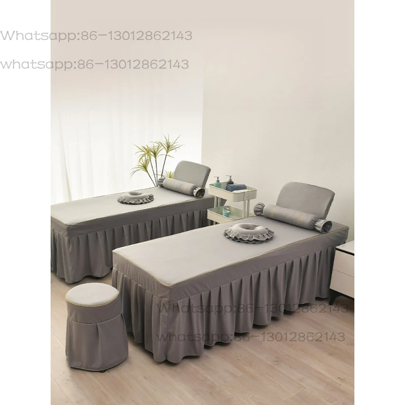 Beauty bedspread four-piece set, high-end light luxury, high-end beauty salon special shampoo bed, universal in all seasons
Beauty bedspread four-piece set, high-end light luxury, high-end beauty salon special shampoo bed, universal in all seasons