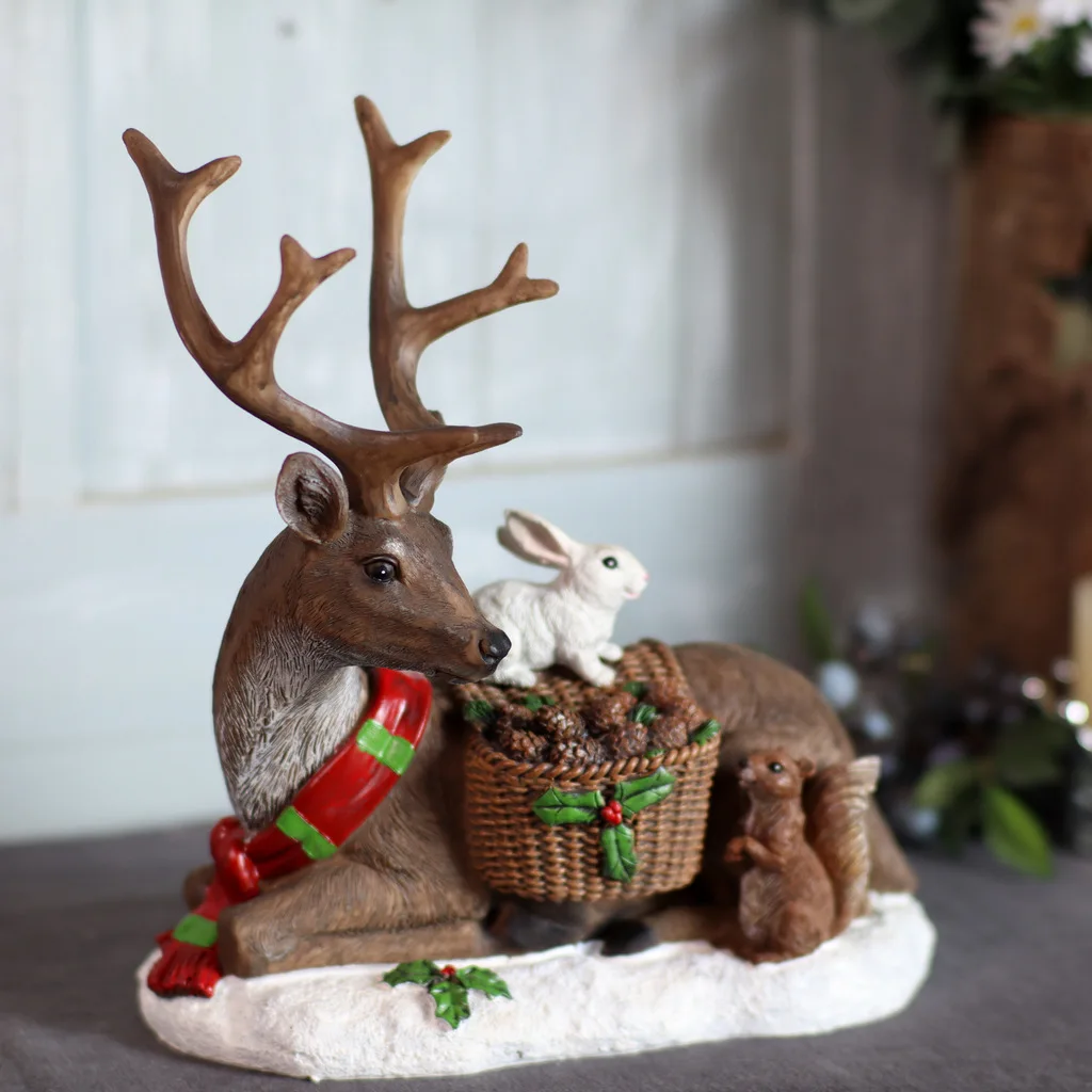 Vintage Christmas Little Deer Resin Crafts Decorations And Home Furnishings
Vintage Christmas Little Deer Resin Crafts Decorations And Home Furnishings