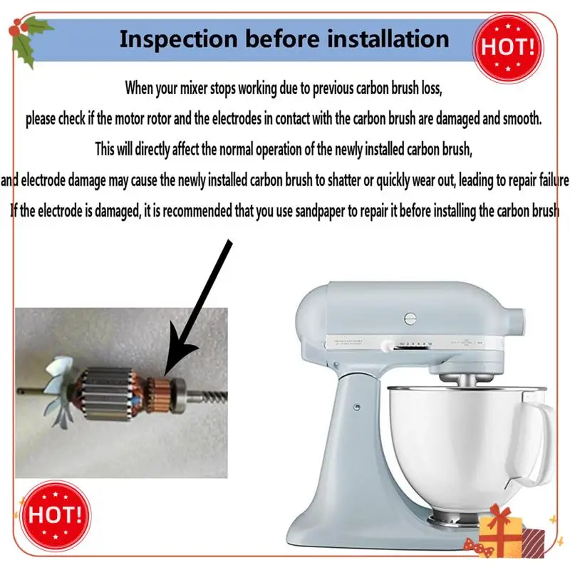 ABLE-10PCS W 10380496 Замена угольной моторной щетки Forwhirlpool Kitchenaid Stand Mixer W 10260958 АП 5178083 PS 3495098
ABLE-10PCS W 10380496 Замена угольной моторной щетки Forwhirlpool Kitchenaid Stand Mixer W 10260958 АП 5178083 PS 3495098