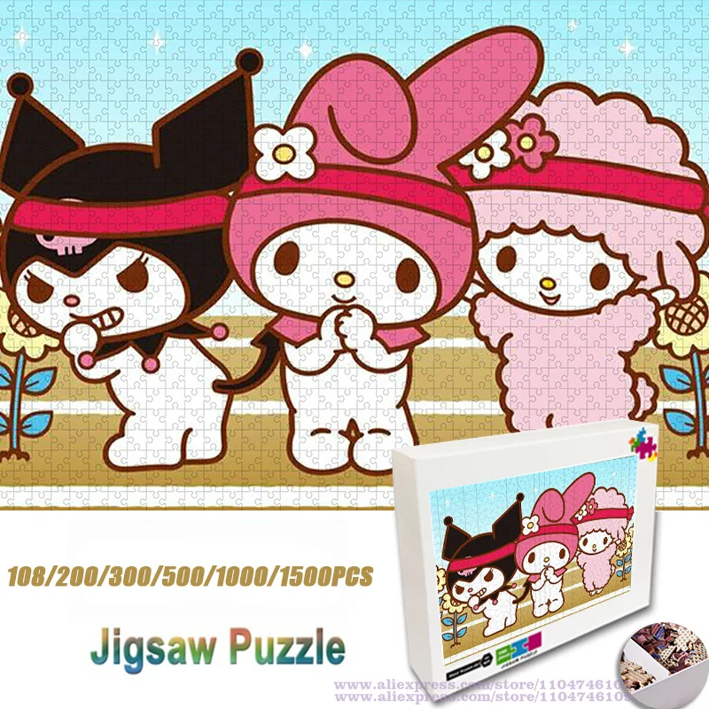 Sanrio Charaters Puzzle Jigsaw Cartoon Kuromi My Melody and Sister 108/200/300/500/1000/1500Pcs Unique Intelligence Puzzles
Sanrio Charaters Puzzle Jigsaw Cartoon Kuromi My Melody and Sister 108/200/300/500/1000/1500Pcs Unique Intelligence Puzzles