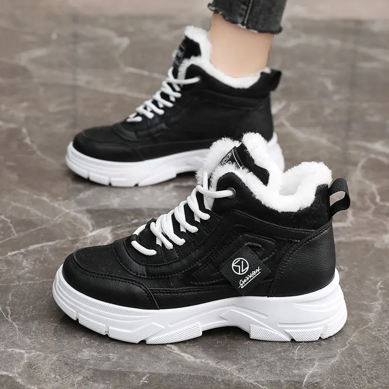 Women Chunky Ankle Boots Warm Plush Winter Sports 2025 Shoes Women High Top Platform Casual Boots Fashion Woman Zapatos De Mujer
Women Chunky Ankle Boots Warm Plush Winter Sports 2025 Shoes Women High Top Platform Casual Boots Fashion Woman Zapatos De Mujer