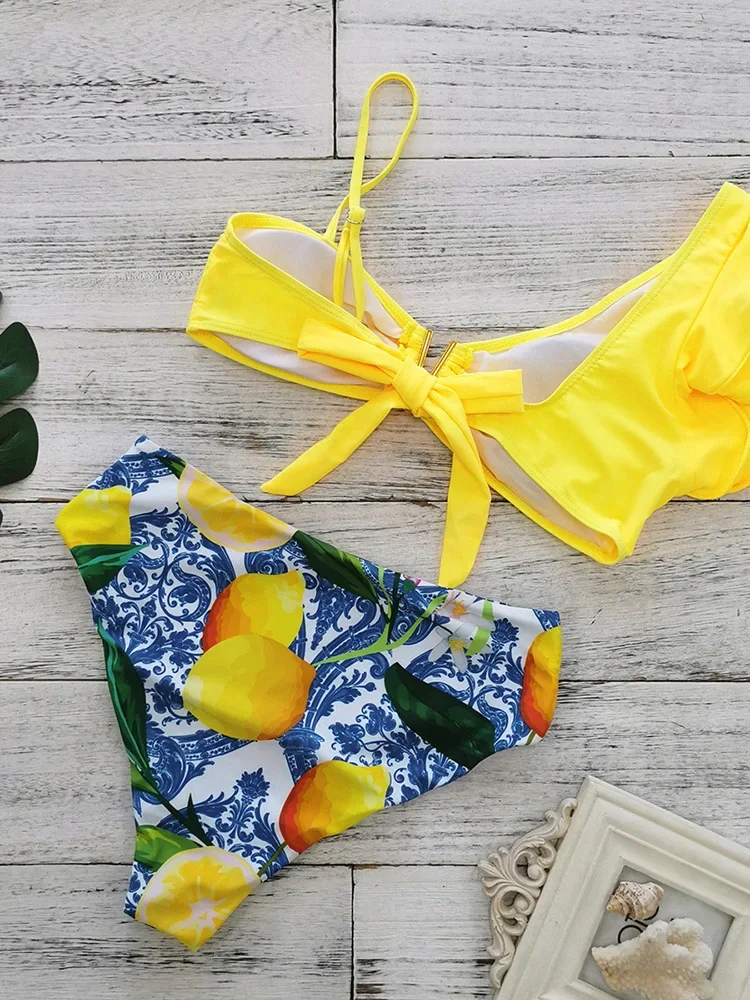 2025 New Summer Swimwear Bikini Set Sexy Single Shoulder Ruffles Bikini 2 Piece Set Women Split Swimsuit High Waist Beach Bikini
2025 New Summer Swimwear Bikini Set Sexy Single Shoulder Ruffles Bikini 2 Piece Set Women Split Swimsuit High Waist Beach Bikini