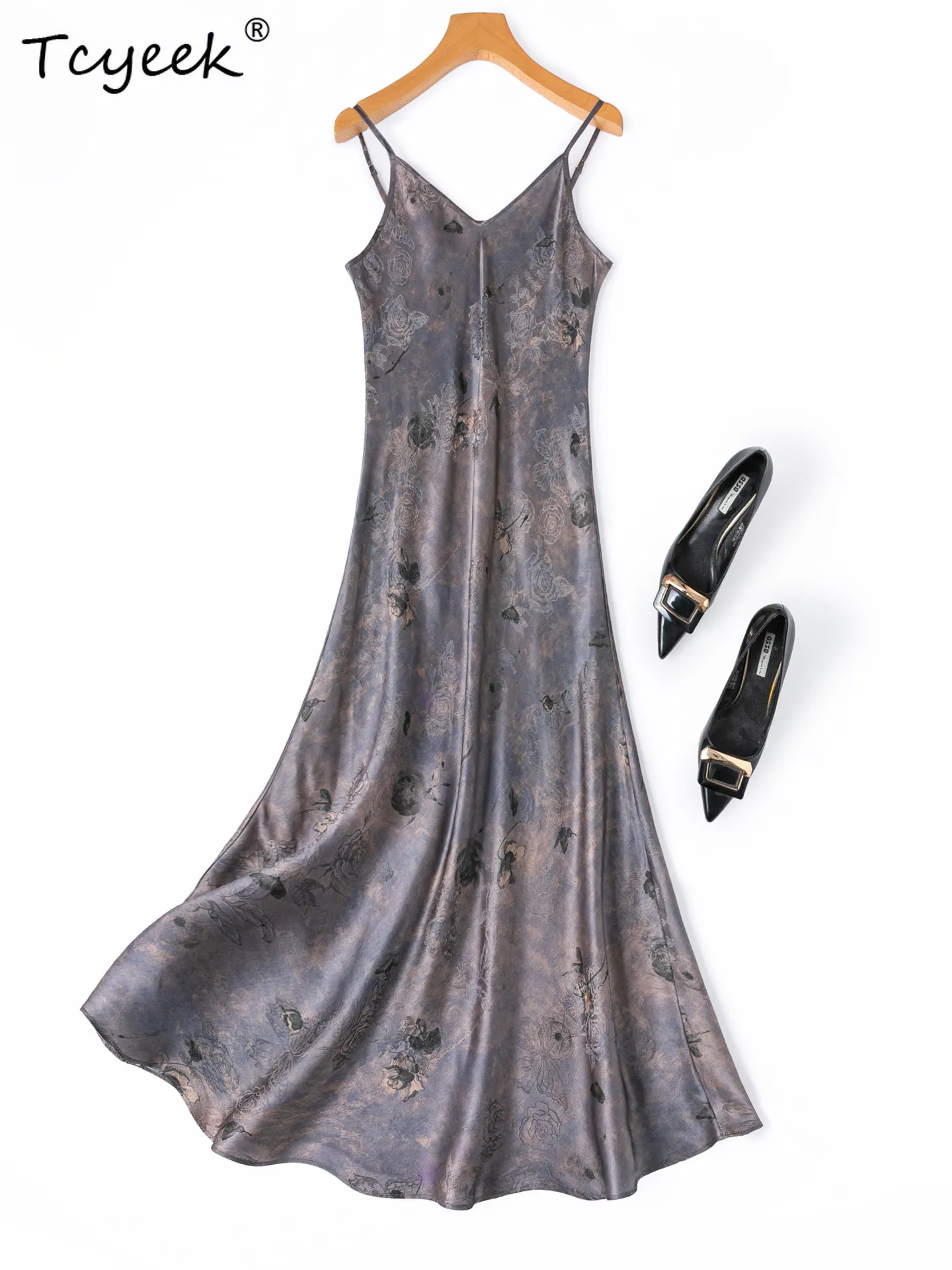 Tcyeek 21Mm 100% Real Mulberry Silk Party Dress Women Maxi Sexy Dresses Summer Clothes Female Slim Fit Fashion Платье Женское
Tcyeek 21Mm 100% Real Mulberry Silk Party Dress Women Maxi Sexy Dresses Summer Clothes Female Slim Fit Fashion Платье Женское