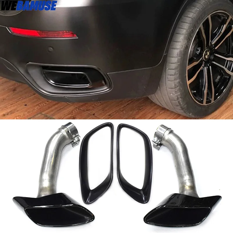 1 Pair Square Tailpipes For 2009-2013 BMW X6 E71 Upgraded V8 Engine Styling Exhaust Tailpipe Nozzle Muffler
1 Pair Square Tailpipes For 2009-2013 BMW X6 E71 Upgraded V8 Engine Styling Exhaust Tailpipe Nozzle Muffler