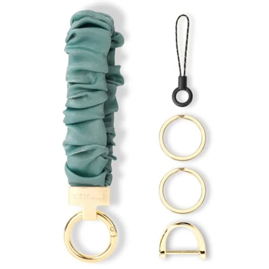 WEESMILE Keychain Wristlet, Stretchy Key Chain for Car Keys with D ring, Cute Scrunchie Wrist Bracelet for Women Men
WEESMILE Keychain Wristlet, Stretchy Key Chain for Car Keys with D ring, Cute Scrunchie Wrist Bracelet for Women Men