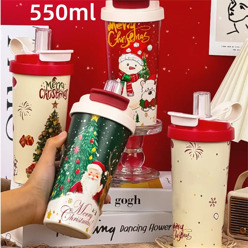 550 ml 316 Stainless Steel Thermos Bottle Christmas Collection Coffee Cup With Straw Insulation Cup Home Portable Vacuum Flasks
550 ml 316 Stainless Steel Thermos Bottle Christmas Collection Coffee Cup With Straw Insulation Cup Home Portable Vacuum Flasks