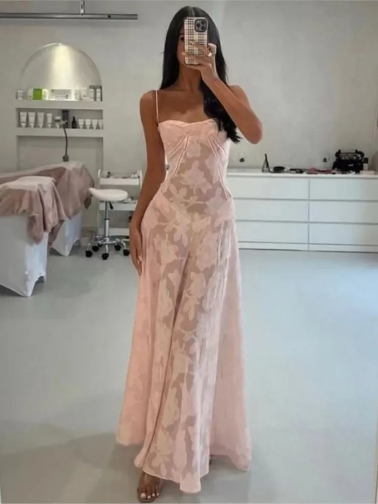 Summer Women Sexy Lace Transparent Floral Dress 2024 Casual Beach Vacation A-line Suspender Dress Banquet Party Evening Dress
Summer Women Sexy Lace Transparent Floral Dress 2024 Casual Beach Vacation A-line Suspender Dress Banquet Party Evening Dress