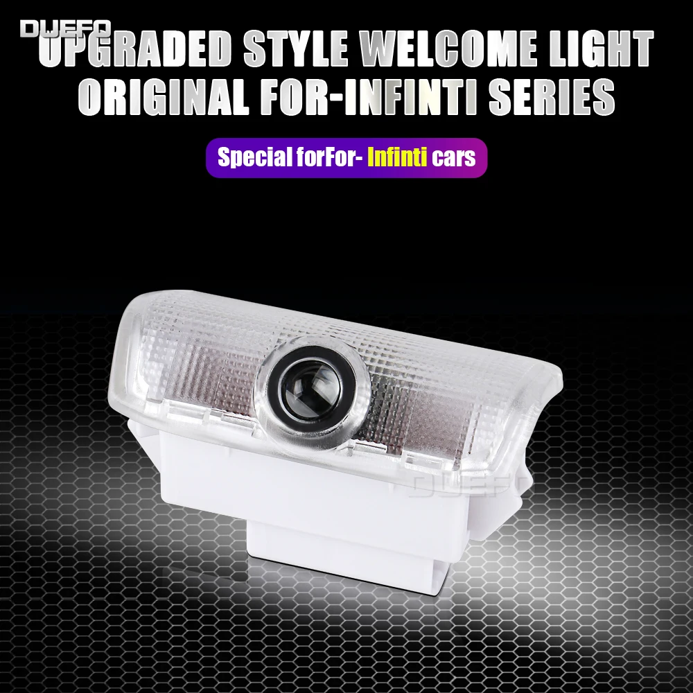 Car Door Projector Decor Lamp LED Welcome Lights for Infiniti FX G M EX Q50 Q60 Q70 QX50 QX70 QX80 Auto Interior Accessorie
Car Door Projector Decor Lamp LED Welcome Lights for Infiniti FX G M EX Q50 Q60 Q70 QX50 QX70 QX80 Auto Interior Accessorie