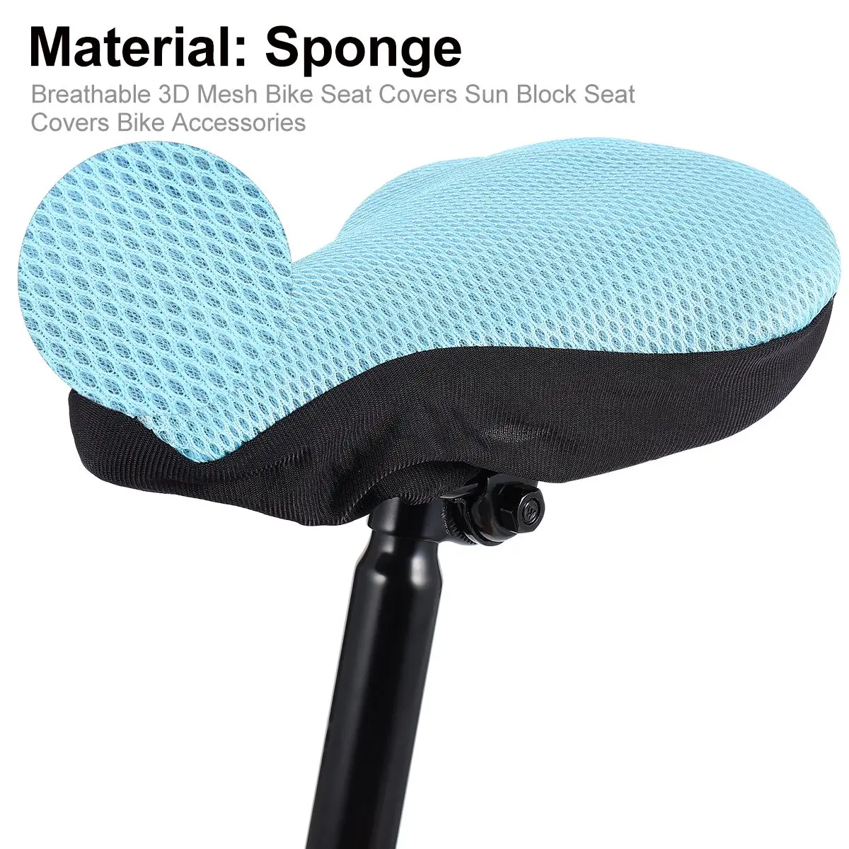 Saddle Cover Blue Lightweight Durable Elastic Edge Fit Most Saddles Mountain Bike Children Bike Waterproof Anti Scratch Seat
Saddle Cover Blue Lightweight Durable Elastic Edge Fit Most Saddles Mountain Bike Children Bike Waterproof Anti Scratch Seat