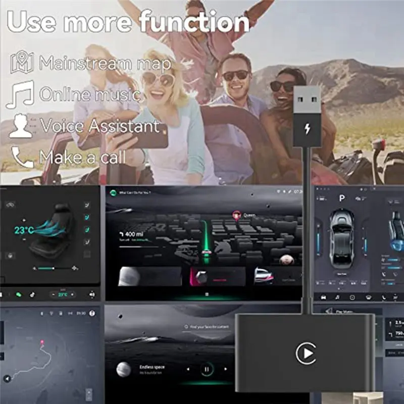 New Wireless Carplay for Wired Carplay Car Wireless Fast and Easy Use Fit for Cars From 2015 & IOS 10+(Black)
New Wireless Carplay for Wired Carplay Car Wireless Fast and Easy Use Fit for Cars From 2015 & IOS 10+(Black)