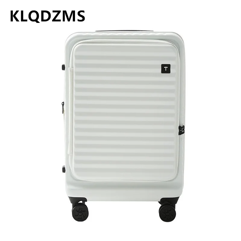 KLQDZMS Laptop Suitcase Front Opening Boarding Case USB Charging Trolley Case 20“24”26 Inch Women's Carry-on Travel Luggage
KLQDZMS Laptop Suitcase Front Opening Boarding Case USB Charging Trolley Case 20“24”26 Inch Women's Carry-on Travel Luggage