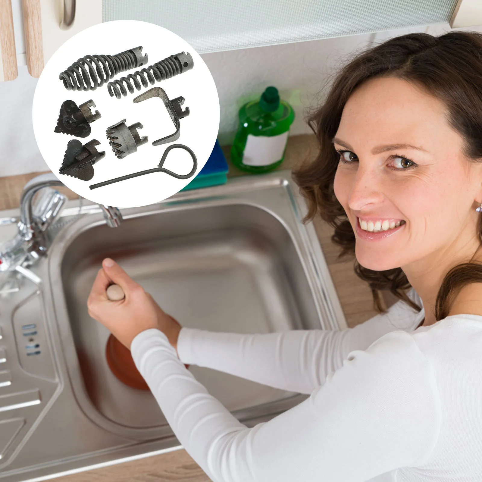 1Set Drain Cleaning Cutter Head Lightweight Combination Cutter Head Rust Resistant Tool for Pipeline Dredging Machine
1Set Drain Cleaning Cutter Head Lightweight Combination Cutter Head Rust Resistant Tool for Pipeline Dredging Machine