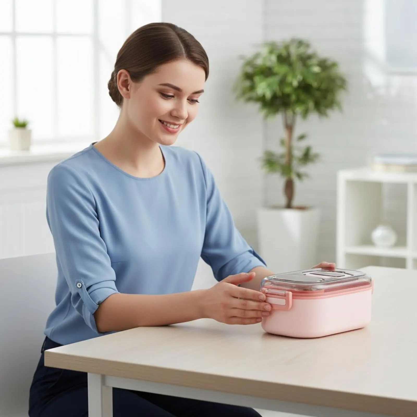 Stainless Steel Lunch Box Easy to Carry Portable Meal Gear Food Storage Detachable Lid for Students, School
Stainless Steel Lunch Box Easy to Carry Portable Meal Gear Food Storage Detachable Lid for Students, School