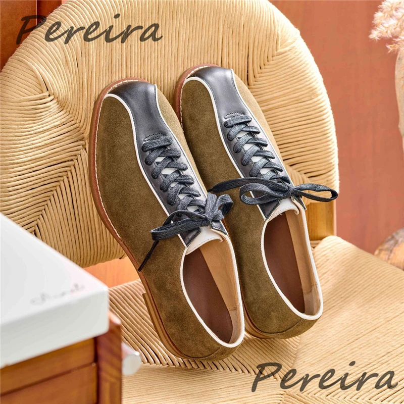 Retro Suede Men's Derby Shoes Trendy Patchwork Genuine Leather Round Toe Lace-Up Casual Shoes Summer Comfortable Breathable Shoe
Retro Suede Men's Derby Shoes Trendy Patchwork Genuine Leather Round Toe Lace-Up Casual Shoes Summer Comfortable Breathable Shoe