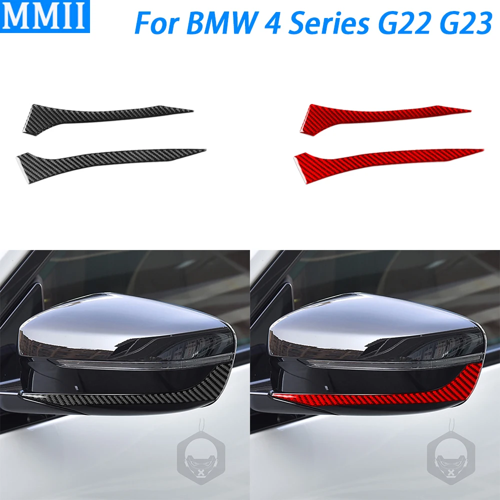 For BMW 4 Series G22 G23 G26 2021-2025 Carbon Fiber Rearview Mirror Panel Decorative Strips Car Decoration Accessories Sticker
For BMW 4 Series G22 G23 G26 2021-2025 Carbon Fiber Rearview Mirror Panel Decorative Strips Car Decoration Accessories Sticker