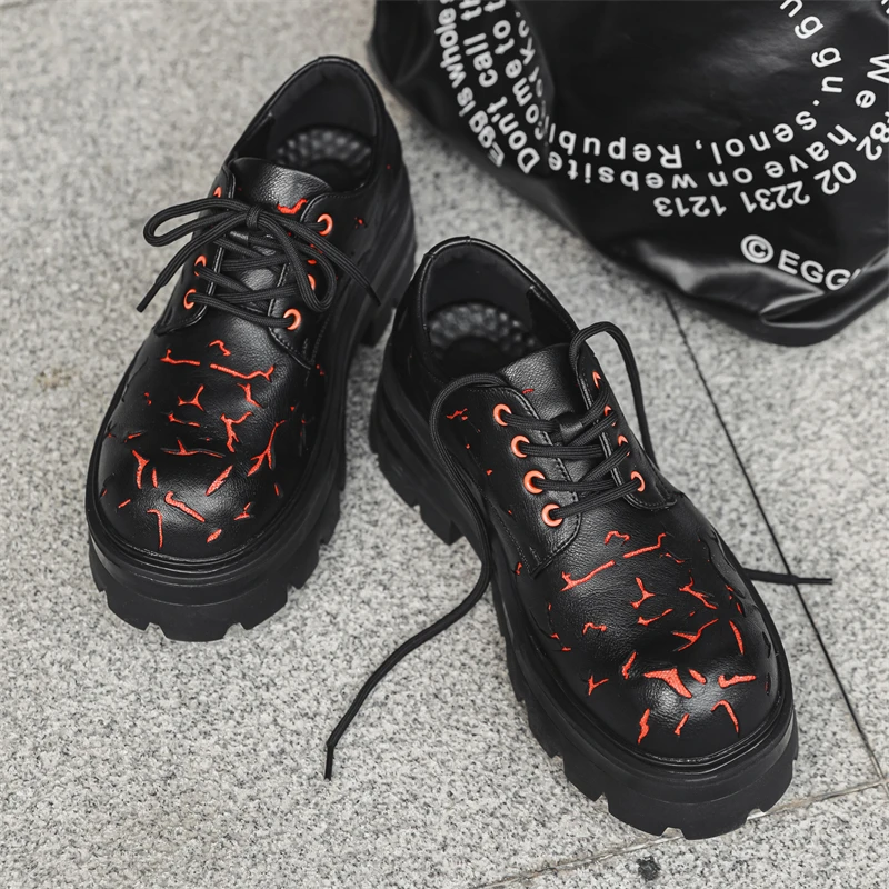 Men Popular Niche Design Personalized Street Lightning Pattern Design Anti Slip Height Increasing Youthfulfashionable Derby Shoe
Men Popular Niche Design Personalized Street Lightning Pattern Design Anti Slip Height Increasing Youthfulfashionable Derby Shoe