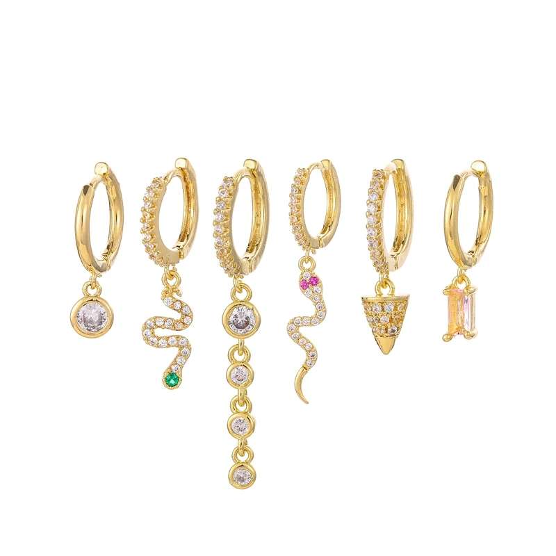 ENSHIR Cute Animals 6-piece Earrings Set for Women Gold Color Honeybee Insect Butterfly Hoop Earrings Set Jewelry Gift
ENSHIR Cute Animals 6-piece Earrings Set for Women Gold Color Honeybee Insect Butterfly Hoop Earrings Set Jewelry Gift