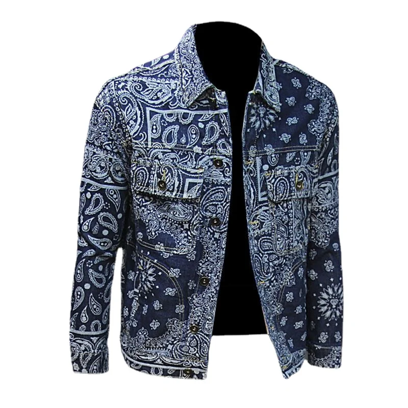 Fashion casual denim jacket men's cashew flower lapel multi-pocket slim lovers fashion
Fashion casual denim jacket men's cashew flower lapel multi-pocket slim lovers fashion
