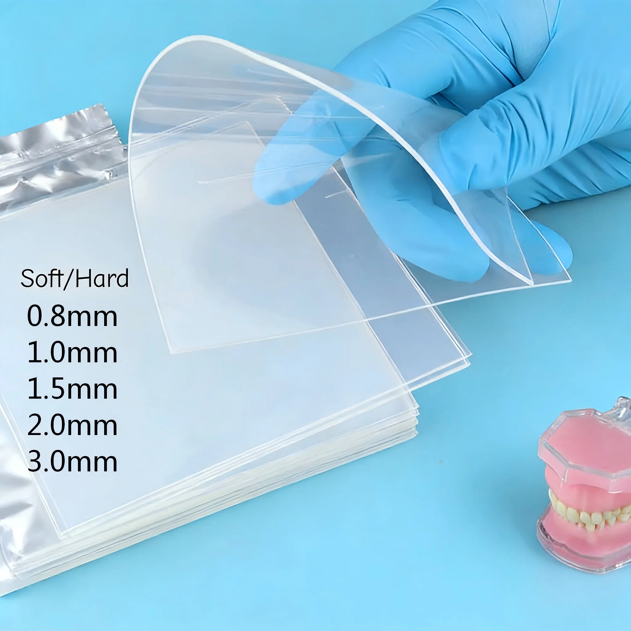 2 Bags Dental Lab Orthodontic Splint Retainer Vacuum Forming Sheets Soft & Hard 0.8/1.0/1.5/2.0/3.0mm Clear Thermoforming Ma
2 Bags Dental Lab Orthodontic Splint Retainer Vacuum Forming Sheets Soft & Hard 0.8/1.0/1.5/2.0/3.0mm Clear Thermoforming Ma