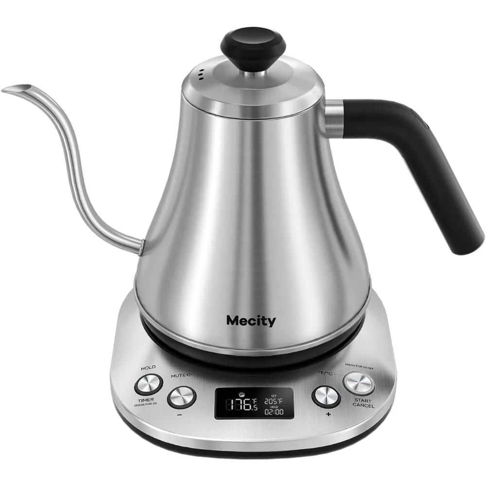 Electric Gooseneck Kettle With LCD Display Automatic Shut Off Retro Coffee Kettle Temperature Control Hot Water Boiler to Pour
Electric Gooseneck Kettle With LCD Display Automatic Shut Off Retro Coffee Kettle Temperature Control Hot Water Boiler to Pour