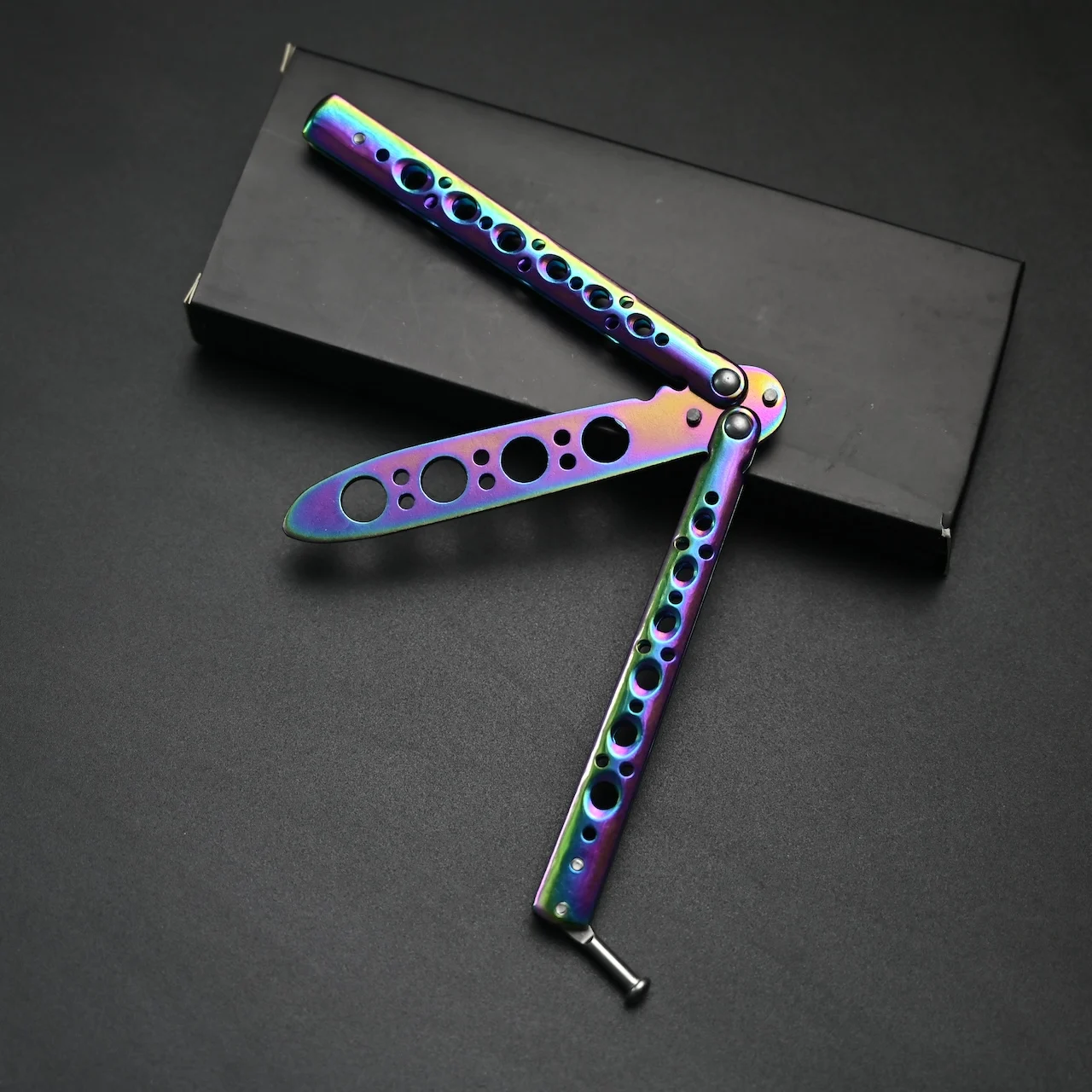 Beginner Training Butterfly Knife CSGO Silk Smooth Cool Training Stainless Steel Practice Knife Training Tool for Outdoor Games
Beginner Training Butterfly Knife CSGO Silk Smooth Cool Training Stainless Steel Practice Knife Training Tool for Outdoor Games